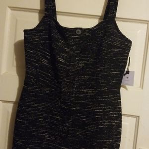 Black buttoned down dress